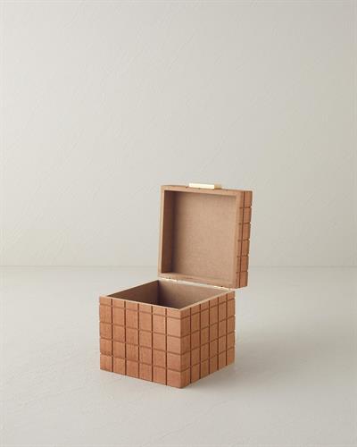 Brenna Декоративна Кутия 13x13x13 см Натурален