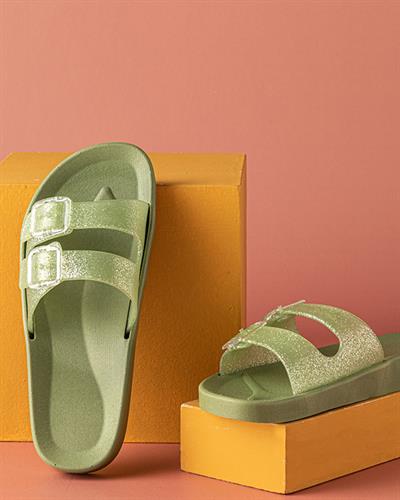 Bright Улични Чехли Дамски, Каки, 40