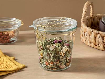 Bright Кутия За Съхранение Стъкло, Златисто, 500 Ml