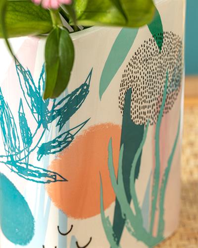 Bright Florals Ваза 12,5x7x17,3 см Многоцветен