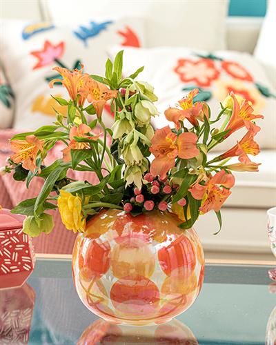 Brilliant Ваза 16,7x16,7x15 см Многоцветен