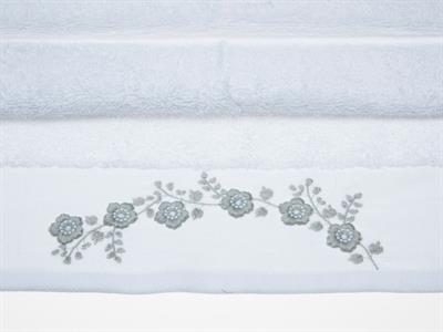 Brittle Rose ХАВЛИЯ ЗА ЛИЦЕ Бродирани 50x80 cm White