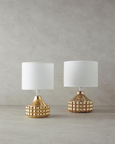 Bruna Абажур Керамика 29 см Златно бежов