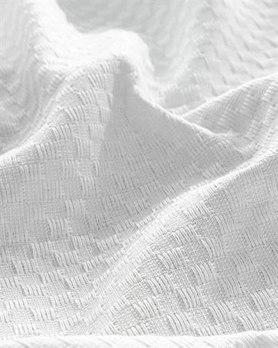 Bubble Покривка Единичен Размер, Памучен, Бяло, 160 X 230 Cm