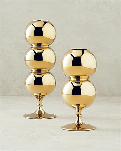 Bubble Ваза Единичен Стъкло 8,5x16,5 см Златен