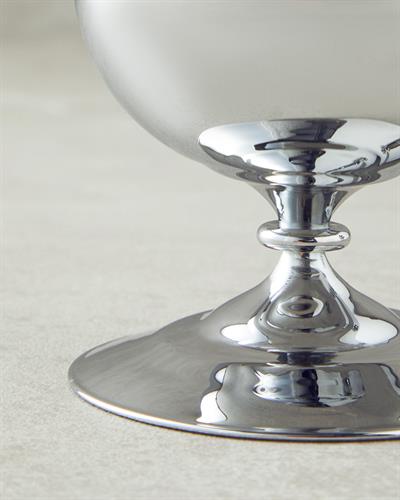 Bubble Ваза Единичен Стъкло 8,5x16,5 см Сребърен.