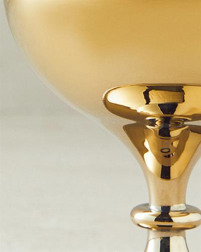 Bubble Ваза Единичен Стъкло 8,5x24,0 cm Златен