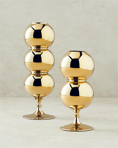 Bubble Ваза Единичен Стъкло 8,5x24,0 cm Златен