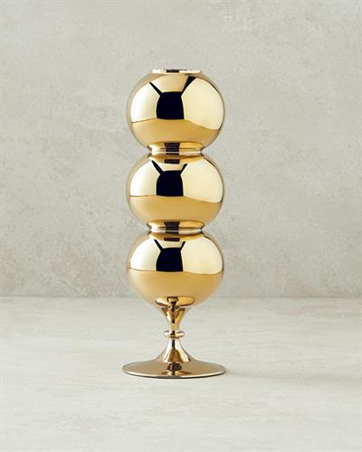 Bubble Ваза Единичен Стъкло 8,5x24,0 cm Златен