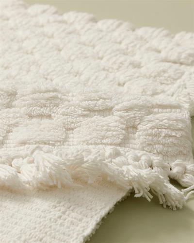 Bubbles Постелка За Баня Ко 2Бр., Памучен, Екру, 60 X 90 + 40 X 60 Cm