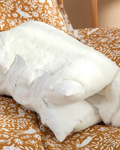 Bunny Polyestere Decorative Single Baby Decorative Dovetail 36x40 cm Ecru