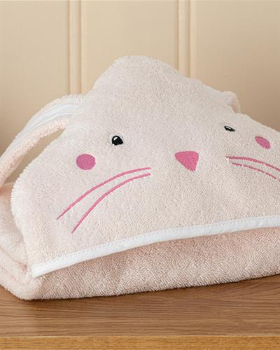 Bunny Бебешка Хавлия Памучен, Розово, 75X75 Cm