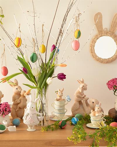 Bunny Family Дрънкулка Кафяво, 7.8 X 9.5 X 24.5 Cm