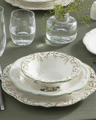 Buriti Сервиз За Хранене Порцелан, Зелено, 24 Броя За 6 Души