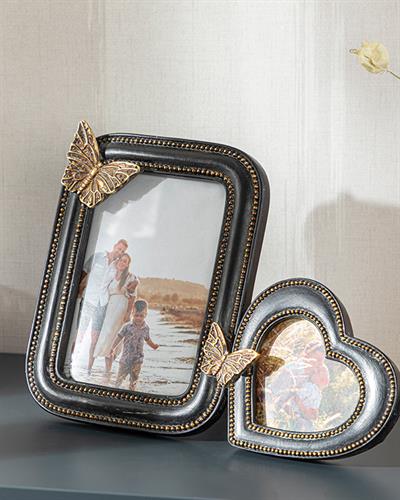 Butterflıes Рамка 22,5x16,5x2 см Черен
