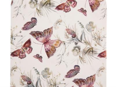 Butterflies ДЪСКА ЗА РЯЗАНЕ Малка Меламин 26x16 cm Beige