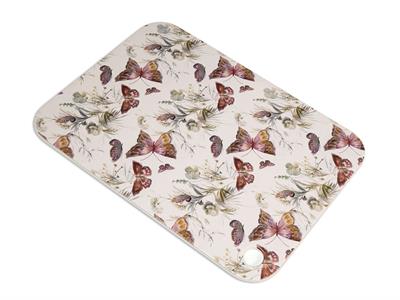 Butterflies ДЪСКА ЗА РЯЗАНЕ Голяма Меламин 35x25 cm Beige