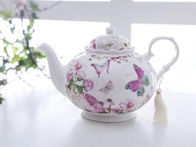 Butterfly Чайник Порцелан . Mint