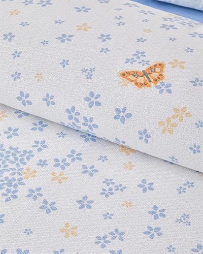 Комплект Одеяло Пике Кралски размер С щампа 240x220 см Бял - Син