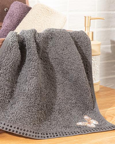 Butterfly Love Кърпа За Ръце С бродерия 30x45 см Антрацит