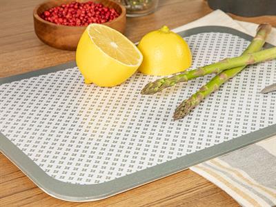 Cala ДЪСКА ЗА РЯЗАНЕ Правоъгълна Меламин 35x25 cm Gray