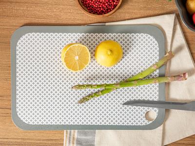 Cala ДЪСКА ЗА РЯЗАНЕ Правоъгълна Меламин 35x25 cm Gray