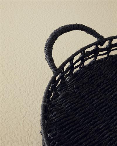 Calantha Тепсия Хартия-Метал 35 см Черен