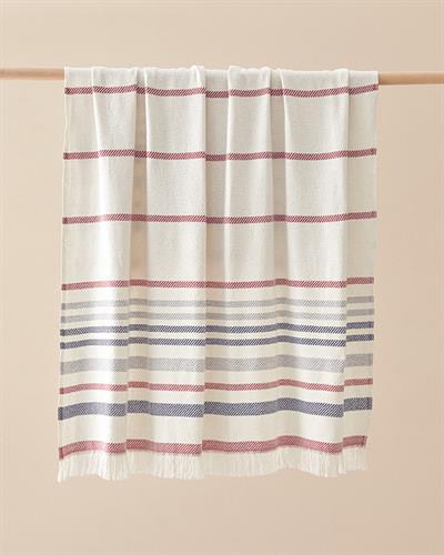 Calista Шал За Диван 130x170 см Сив - Червен