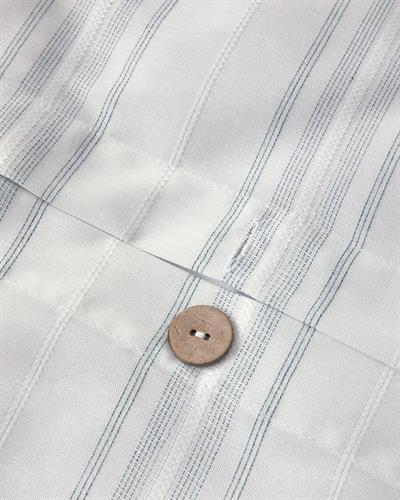 СПАЛНО БЕЛЬО КОМПЛЕ За един човек Боядисана нишка 160x220 cm White