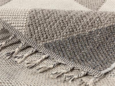 Calvina Килим Тъкан, Кремаво-Сив, 120 X 180 Cm