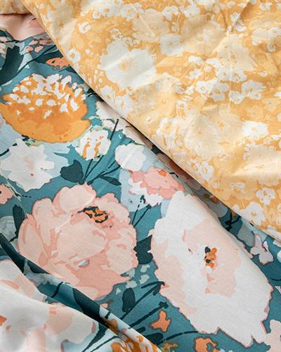 Camellia Комплект Спално Бель King Size, Памучен, Праскова, 240 X 220 Cm