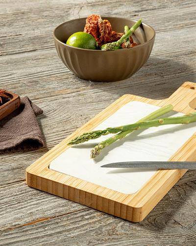 Cameo Табло За Представяне От Мрамор, Бамбук, Кафяво, 36 X 16 Cm