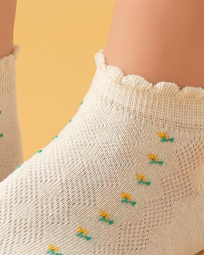 Camila Чорапи Дамски Единичен, Памучен Полиестер, Екру, 36-40