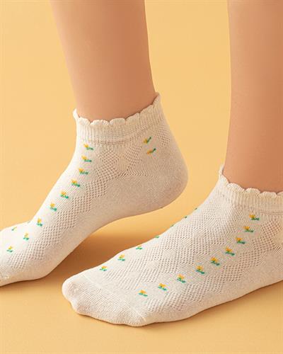 Camila Чорапи Дамски Единичен, Памучен Полиестер, Екру, 36-40