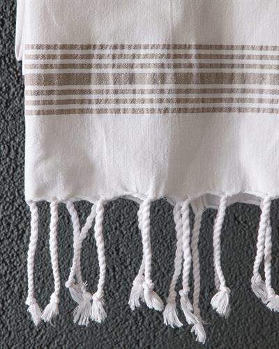 Candy Кърпа За Сушене С ресни Памук 40x60 см Бежов