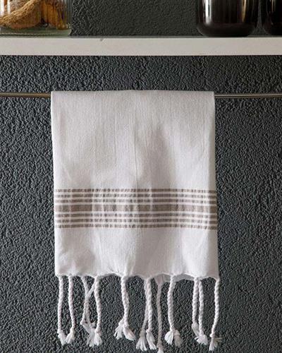 Candy Кърпа За Сушене С ресни Памук 40x60 см Бежов