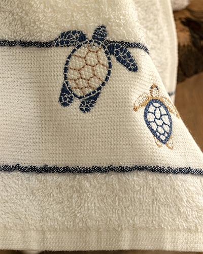 Caretta Кърпа За Ръце С бродерия Памучен 30x40 см Бял