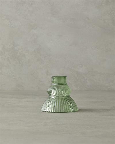 Carina Свещник Стъкло 8 cm Зелен