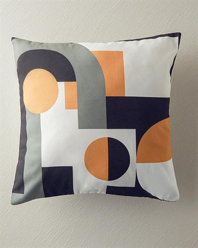 Caris Декоративна Възглавница 45x45 см Екрю - Горчица