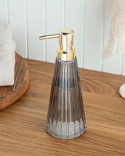 Carla Glass Liquid Soap Dispense 8x8x22,5 cm Anthracite