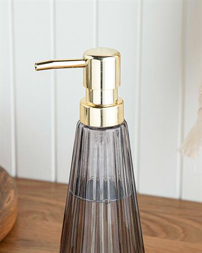 Carla Glass Liquid Soap Dispense 8x8x22,5 cm Anthracite