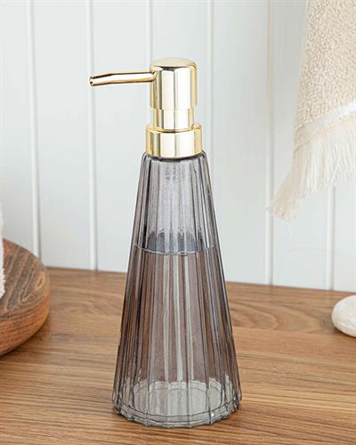 Carla Glass Liquid Soap Dispense 8x8x22,5 cm Anthracite