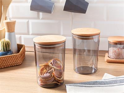 Carlisa КУТИЯ ЗА СЪХРАНЕНИЕ 2 комплект Пластмасов 900 ml Дим