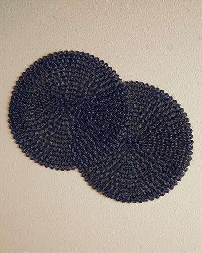 Carlotta Подложки За Хранене 2 бр. Полипропилен 38 см Черен