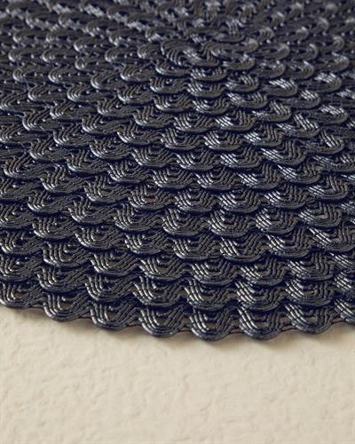 Carlotta Подложки За Хранене 2 бр. Полипропилен 38 см Черен