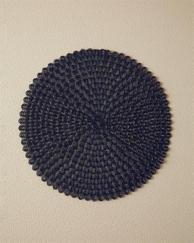 Carlotta Подложки За Хранене 2 бр. Полипропилен 38 см Черен