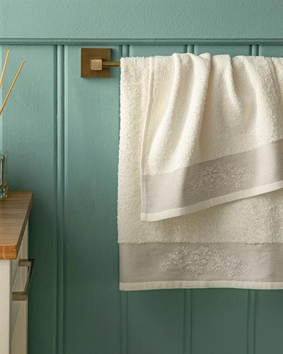 Carlotta Комплект Кърпи За Лице Двоен комплект Памучен 30x40+50x70 Бял