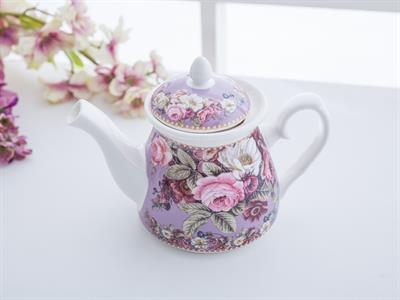 Carmen Чайник Малка Порцелан 14,0x14,0x14,6 cm Damson