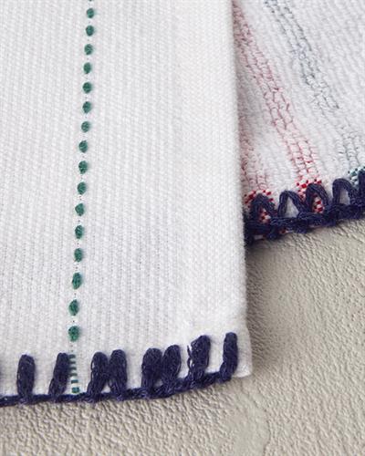 Carmen Stripe Кърпа За Сушене Памук 30x50 см Бял