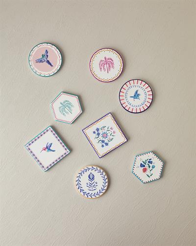 Carnival Bird Подложка За Топло Сервиране Керамика 16 см Син